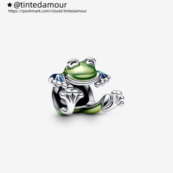 Pandora Climbing Frog Charm|Pendant - Picture 1 of 2